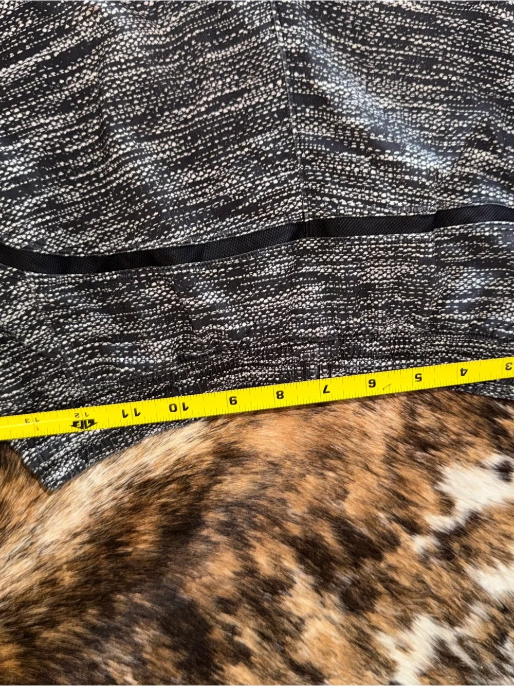 Men's Black & Gray Knit Shorts